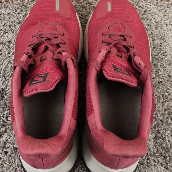 Salomon Alphacross 3 Trail Running Shoes Womens 6 Red Mesh Outdoor Athletic - Picture 10 of 14